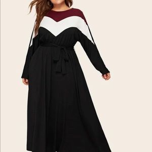 Jersey maxi dress modest plus size 2X